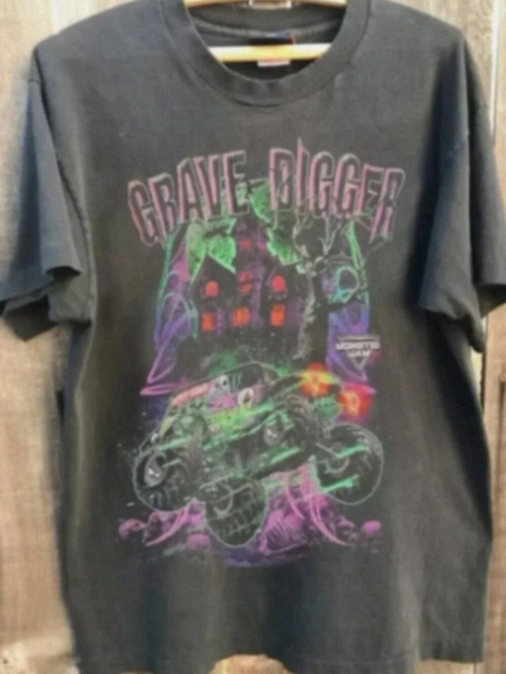 Vintage 1988 Off-Road Monster Truck Race Team Graphic T-Shirt Black Unisex